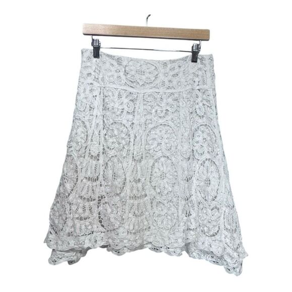 Banana Republic linen blend skirt size 6 petite - Picture 2 of 8